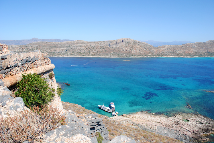 kaunis maisema rodos tai kreetan rannalta